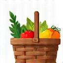 Icon of a basket of fresh fruit.